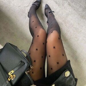 CHANEL Black Tights